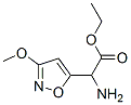 5-Isoxazoleaceticacid,alpha-amino-3-methoxy-,ethylester(9CI) Struktur