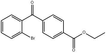 2-BROMO-4'CARBOETHOXYBENZOPHENONE Struktur