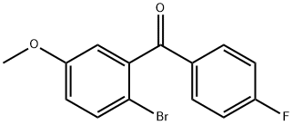 2-BROMO-4'-FLUORO-5-METHOXYBENZOPHENONE Struktur