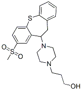 10-[4-(3-Hydroxypropyl)piperazino]-8-(methylsulfonyl)-10,11-dihydrodibenzo[b,f]thiepin Struktur