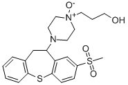 1-Piperazinepropanol, 4-(10,11-dihydro-8-(methylsulfonyl)dibenzo(b,f)t hiepin-10-yl)-, 1-oxide Struktur