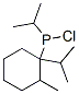 (1-Methylethyl)[methyl(1-methylethyl)cyclohexyl]phosphinous chloride Struktur