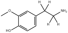 3-Methoxy Dopamine-d4 Hydrochloride Struktur