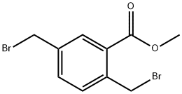 2,5-Bis-broMoMethyl-benzoic acid Methyl ester Struktur