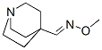 1-Azabicyclo[2.2.2]octane-4-carboxaldehyde,O-methyloxime(9CI) Struktur