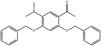 Ethanone, 1-[5-(1-Methylethyl)-2,4-bis(phenylMethoxy)phenyl]- Struktur