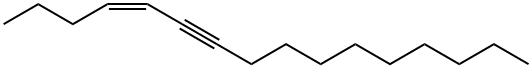 (Z)-4-Hexadecen-6-yne Struktur