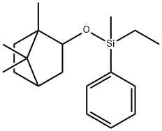 [Ethylmethyl[(1,7,7-trimethylbicyclo[2.2.1]heptan-2-yl)oxy]silyl]benzene Struktur