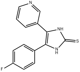 5-(4-FLUORO-PHENYL)-4-PYRIDIN-3-YL-1H-IMIDAZOLE-2-THIOL Struktur