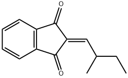 2-(2-Methylbutylidene)-1H-indene-1,3(2H)-dione Struktur