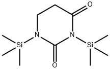 5,6-Dihydro-1,3-bis(trimethylsilyl)-2,4(1H,3H)-pyrimidinedione Struktur