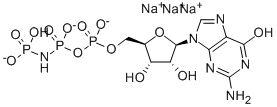 5'-GUANYLYLIMIDODIPHOSPHATE TRISODIUM SALT Struktur