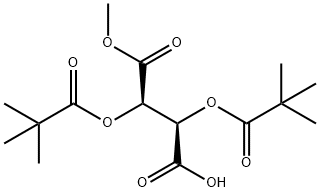 (2R,3R)-2,3-Bis(2,2-diMethyl-1-oxopropoxy)-butanedioic Acid 1-Methyl Ester Struktur