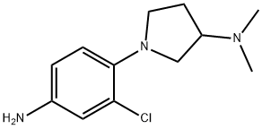 1-(4-AMINO-2-CHLOROPHENYL)-N,N-DIMETHYLPYRROLIDIN-3-AMINE Struktur