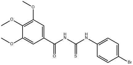 1-(4-Bromophenyl)-3-(3,4,5-trimethoxybenzoyl)thiourea Struktur