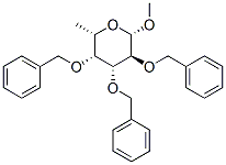 Methyl2,3,4-tri-O-benzyl-b-L-fucopyranoside Struktur