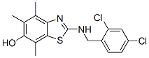 6-Benzothiazolol,  2-[[(2,4-dichlorophenyl)methyl]amino]-4,5,7-trimethyl- Struktur