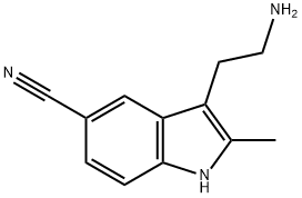 3-(2-AMINO-ETHYL)-2-METHYL-1H-INDOLE-5-CARBONITRILE Struktur