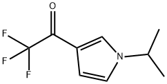 Ethanone, 2,2,2-trifluoro-1-[1-(1-methylethyl)-1H-pyrrol-3-yl]- (9CI) Struktur