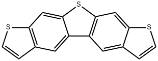 Thieno[3,2-f:4,5-f]bis[1]benzothiophene Struktur