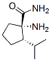 Cyclopentanecarboxamide, 1-amino-2-(1-methylethyl)-, (1S,2S)- (9CI) Struktur