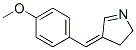 2H-Pyrrole,3,4-dihydro-4-[(4-methoxyphenyl)methylene]-,(4E)-(9CI) Struktur