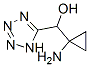 1H-Tetrazole-5-methanol,  -alpha--(1-aminocyclopropyl)-  (9CI) Struktur