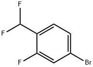 4-BROMO-1-DIFLUOROMETHYL-2-FLUOROBENZENE Struktur