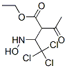 2-[2,2,2-Trichloro-1-(hydroxyamino)ethyl]acetoacetic acid ethyl ester Struktur