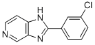 2-(3-Chlorophenyl)-1H-imidazo(4,5-c)pyridine Struktur