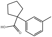 1-(3-METHYLPHENYL)CYCLOPENTANECARBOXYLIC ACID Struktur