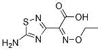 (Z)-2-(5-氨基-1,2,4-噻二唑-3-基)-2-乙氧亞氨基乙酸 結(jié)構(gòu)式