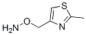 Thiazole,  4-[(aminooxy)methyl]-2-methyl-  (9CI) Struktur