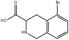 5-BROMO-1,2,3,4-TETRAHYDRO-3-ISOQUINOLINECARBOXYLIC ACID Struktur