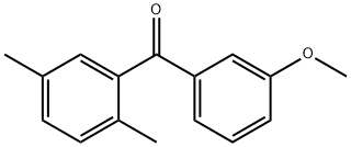 2,5-DIMETHYL-3'-METHOXYBENZOPHENONE Struktur