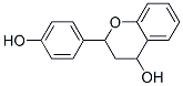 3,4-Dihydro-2-(4-hydroxyphenyl)-2H-1-benzopyran-4-ol Struktur