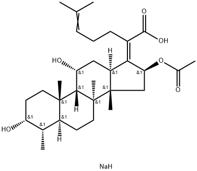 Sodium fusidate Struktur