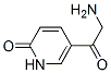 2(1H)-Pyridinone,  5-(aminoacetyl)-  (9CI) Struktur