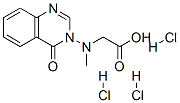 2-[(4-oxoquinazolin-3-yl)methylamino]acetic acid trihydrochloride Struktur