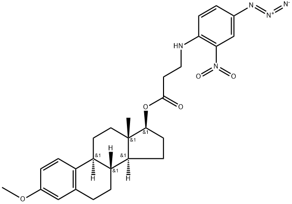 17 beta-(arylazido-beta-alanine)estradiol-3-methyl ether Struktur