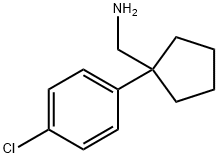 C-[1-(4-CHLORO-PHENYL)-CYCLOPENTYL]-METHYLAMINE Struktur