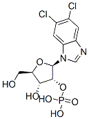 5,6-dichloro-1-(beta-ribofuranosyl)benzimidazole 2'-phosphate Struktur