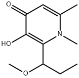 4(1H)-Pyridinone, 3-hydroxy-2-(1-methoxypropyl)-1,6-dimethyl- (9CI) Struktur