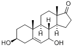 ANDROST-5-EN-17-ONE, 3,7-DIHYDROXY-, (3BETA)- Struktur