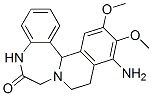 5,9,10,14b-Tetrahydro-11-amino-12,13-dimethoxyisoquino[2,1-d][1,4]benzodiazepin-6(7H)-one Struktur