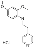 2,4-Dimethoxy-N-(1-(4-pyridinyl)ethylene)benzenamine monohydrochloride Struktur