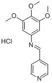 3,4,5-Trimethoxy-N-(4-pyridinylmethylene)benzenamine monohydrochloride Struktur