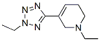 Pyridine, 1-ethyl-3-(2-ethyl-2H-tetrazol-5-yl)-1,2,5,6-tetrahydro- (9CI) Struktur