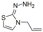 2(3H)-Thiazolone,3-(2-propenyl)-,hydrazone(9CI) Struktur