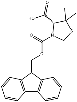 FMOC-(R)-5,5-DIMETHYLTHIAZOLIDINE-4-CARBOXYLIC ACID Struktur